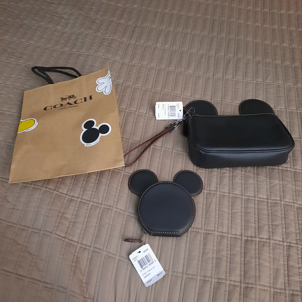 Coach x Disney Wristlet and Coin Bag